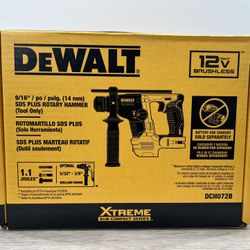DEWALT XTREME 12V Brushless SDS Plus Rotary Hammer - Brand New