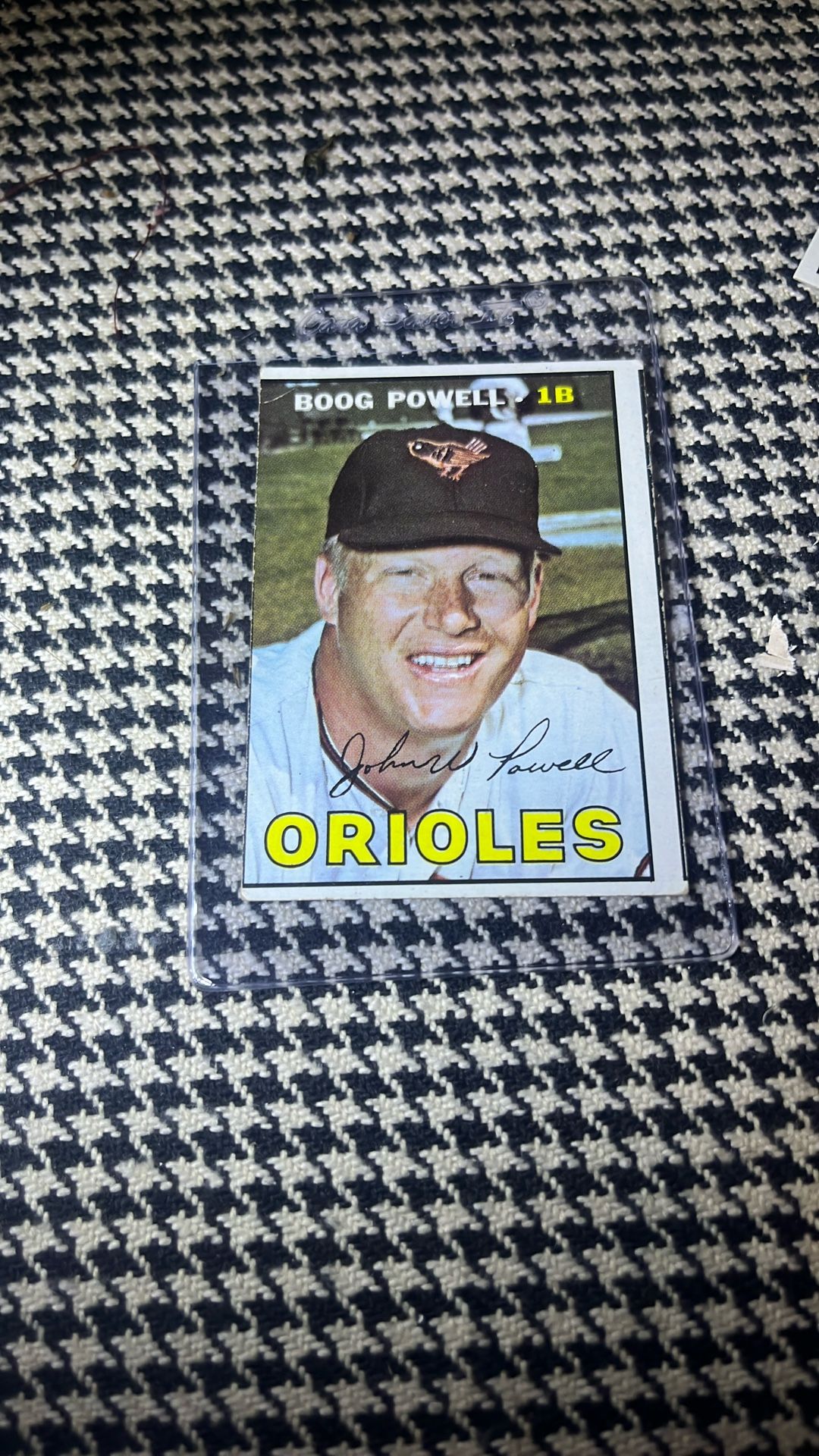 ERROR/MISCUT Boog Powell Orioles Baseball Card Topps