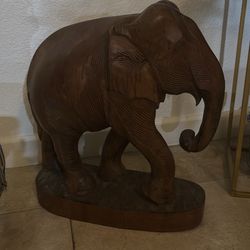 Huge Hand carved elephant