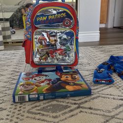 Paw Patrol Wheeled Backpack And Activity Book