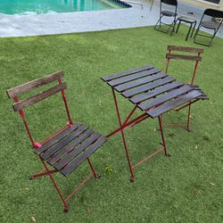 2 person outdoor bistro table patio porch chair set