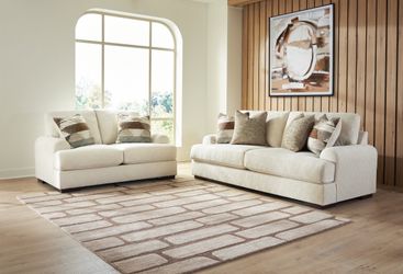 Jayne Park Sand Sofa and Loveseat (Online Special Price)