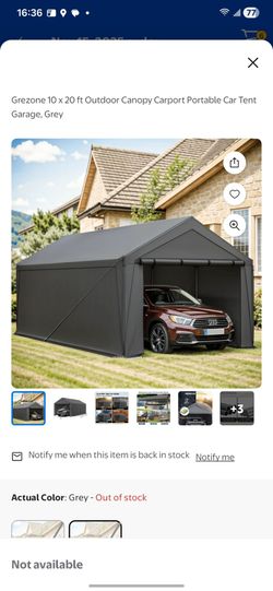 10 x 20 ft carport canopy