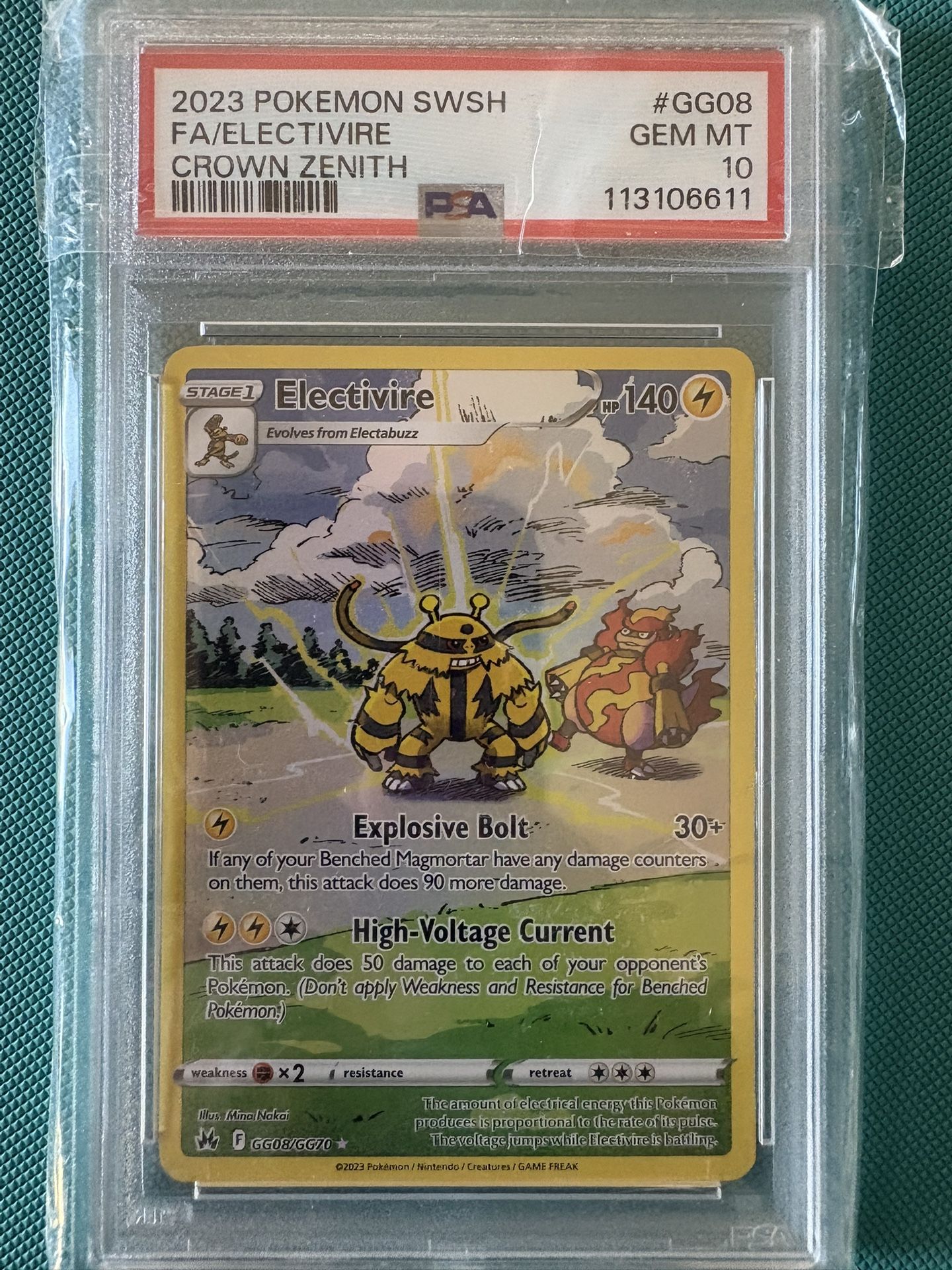 Electivire Gg08 Psa 10