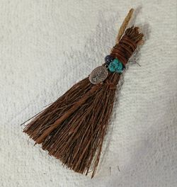 Scented "Witches Broom" With Turquoise Howlite And Tree Of Life Charm 