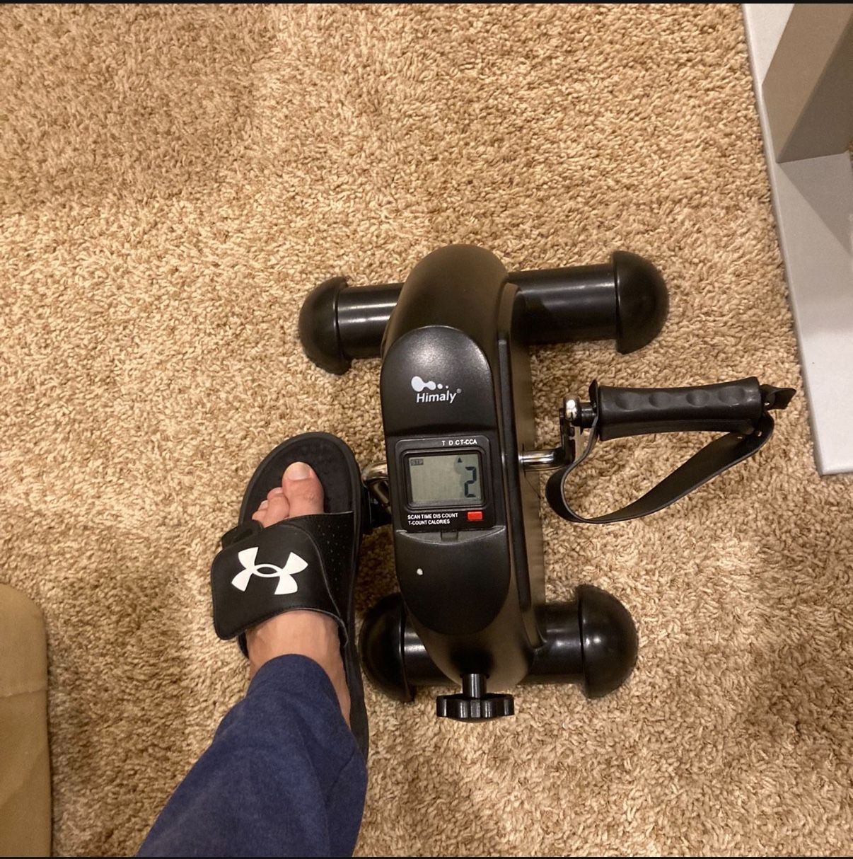  Mini Exercise Bike, himaly Under Desk Bike Pedal Exerciser Portable
