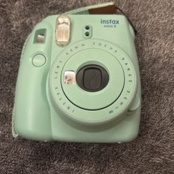 Instax Mini 9 Teal Blue Polaroid Camera