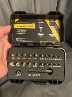 RIYCUOWT 22Pcs Titanium Screw Extractor / remover set