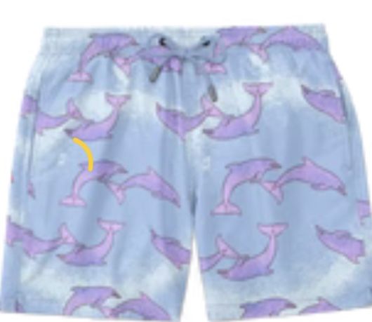 Bad Bunny UVST Lavender Dolphin Shorts Medium 