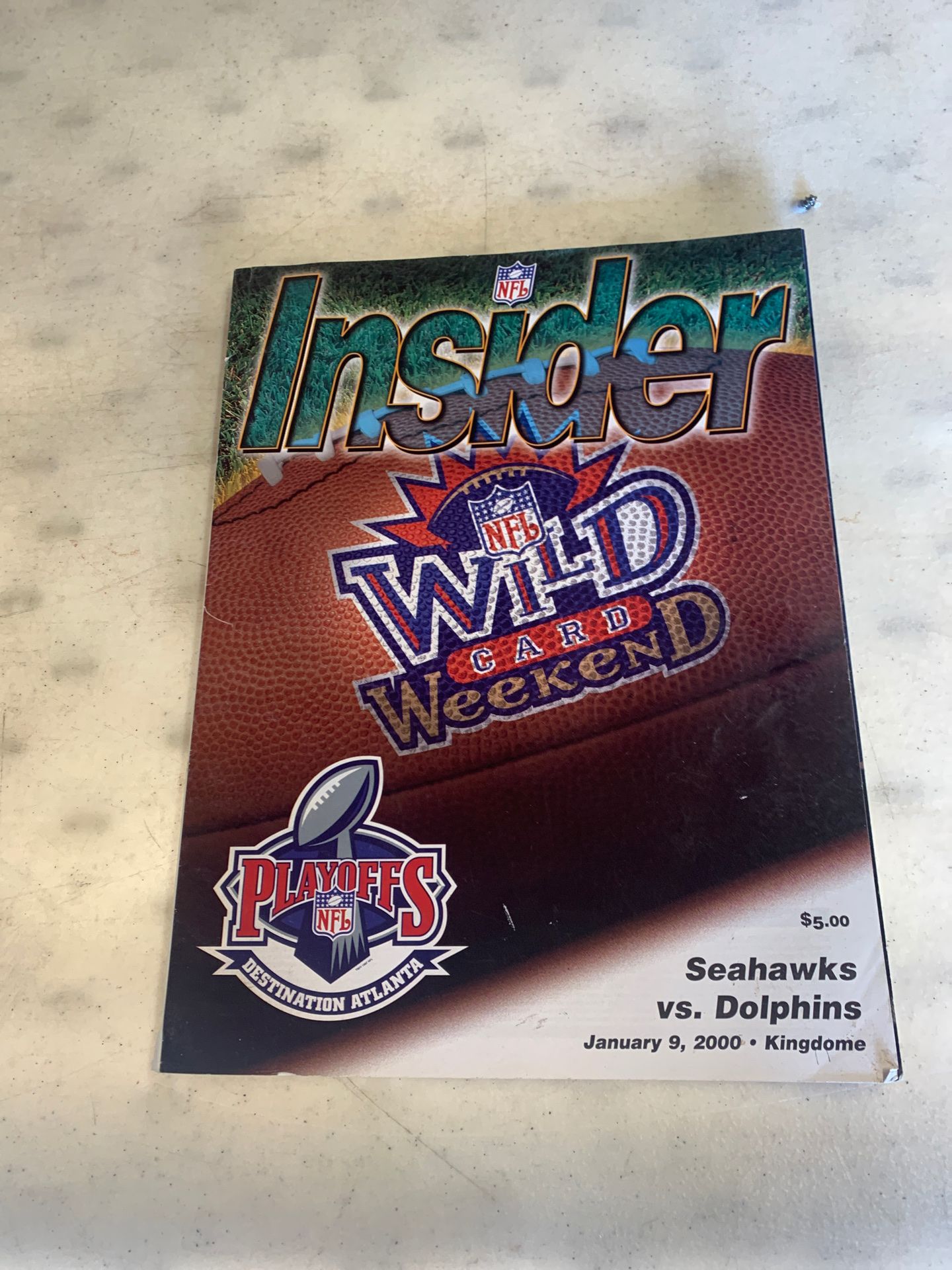 Insider Wild Card Weekend Jan9 th 2000 SeahawkS vs DolphinsLast Football Game Played At The Kingdome
