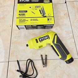 RYOBI USB Rechargeable Screwdriver KIT