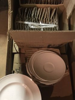 Brand New Restaurant Dishes, Cups, Saucers Etc