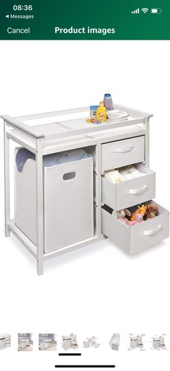 Changing Table, Storage, And Hamper