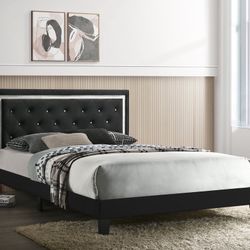PASION VELVET PLATFORM BED