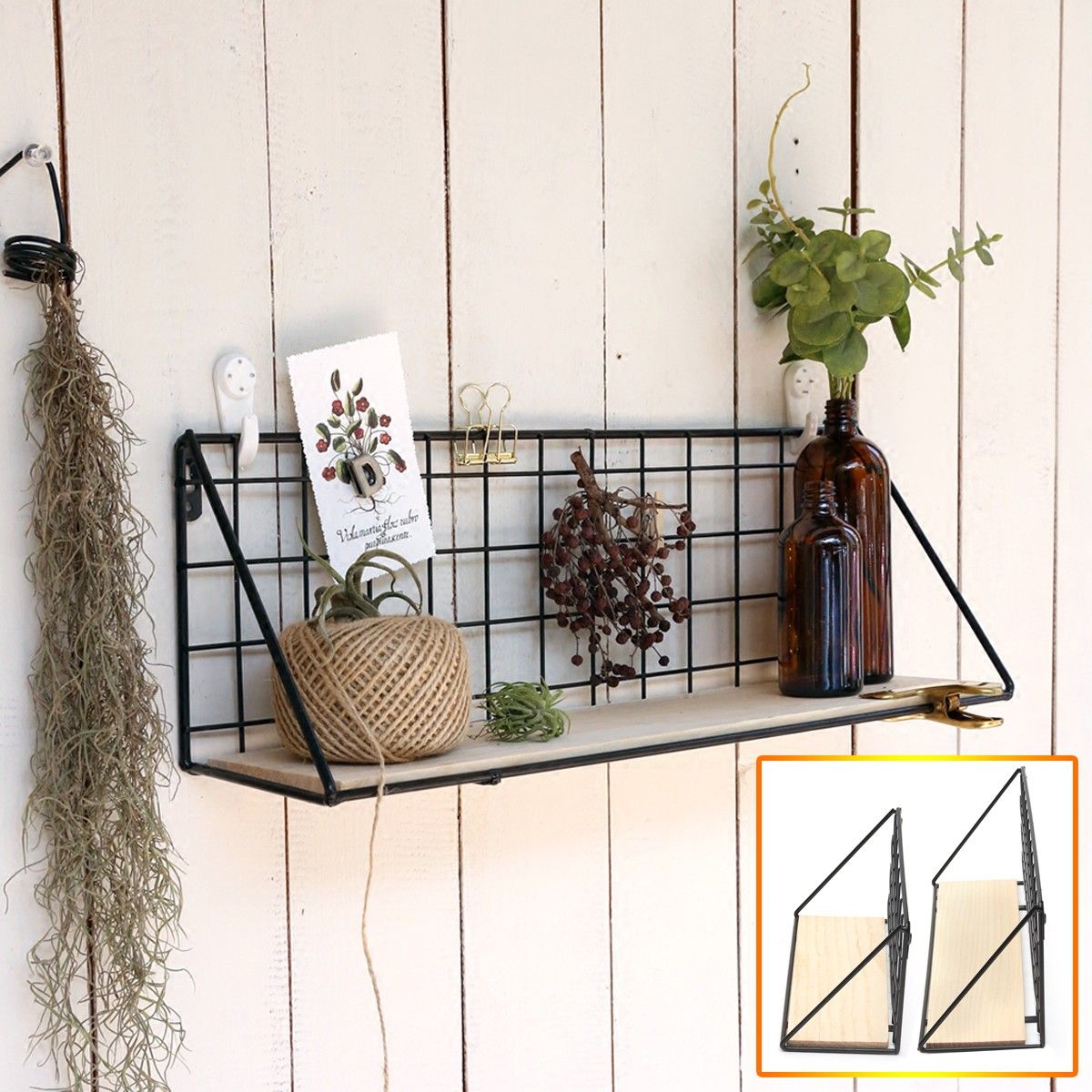 Floating Shelves Wall Mounted Rustic Wood Storage