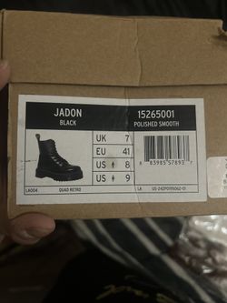 Dr. Martens Jadon boot in Black Polished Smooth leather