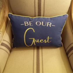 New Indoor Outdoor Be Our Guest Pillow