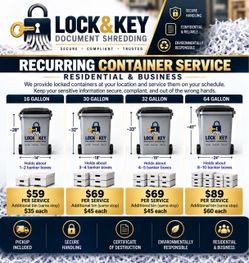 Lock & Key document shredding