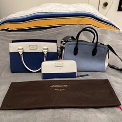 Kate Spade Blue Purses