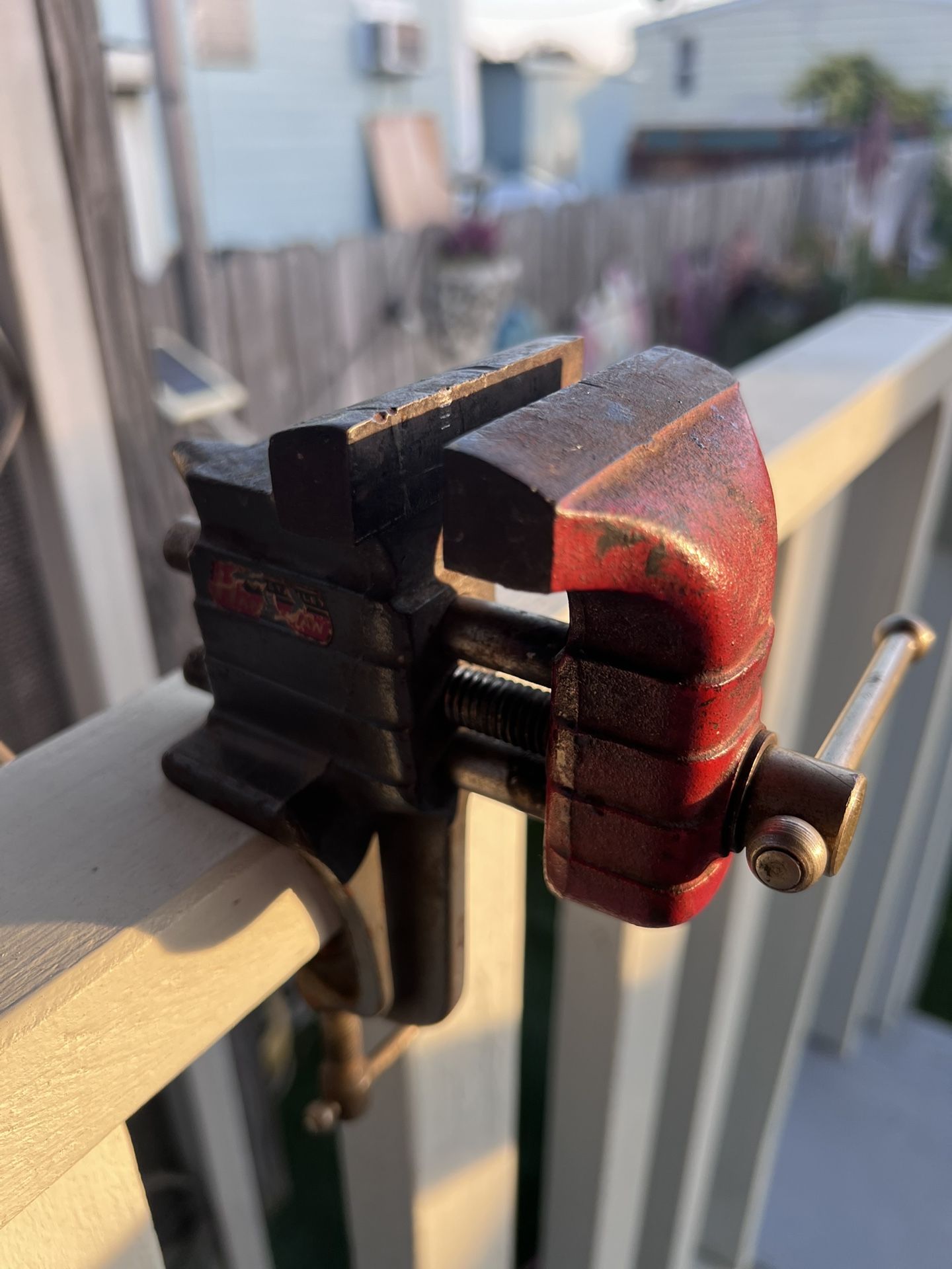 Vintage Stanley Defiance 2" Art Deco Clamp-on Bench Vise