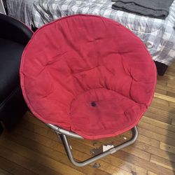 Red lounge Saucer Chair 