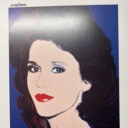 Andy Warhol Hand Signed Lithograph COA & $3900 Appraisal Included!