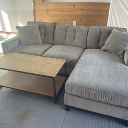 Sectional Couch and Coffee Table