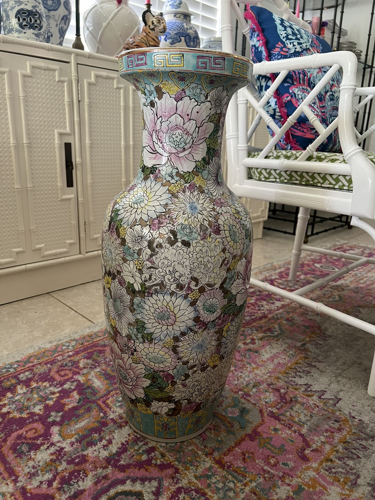Asian Floor Vase