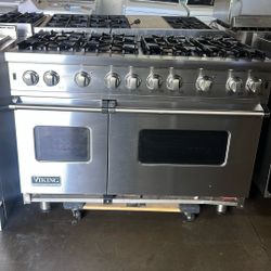 VIKING 48”WIDE ALL GAS RANGE STOVE 8 BURNERS  