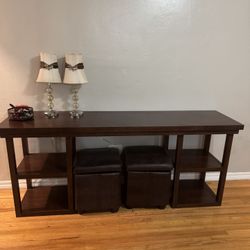 Wood Console table 