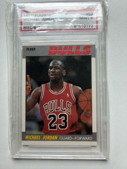 1987 Fleer Michael Jordan #59 PSA Mint 9