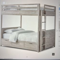 Restoration hardware Bunk bed. Full Over Full