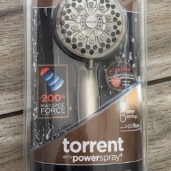 Brush, Nickel Shower Head Power Spray