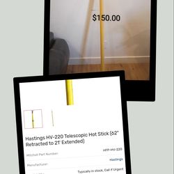 Hastings telescopic hv220 hot stick