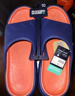Rugged Shark Manta Slide Sandals Size 10