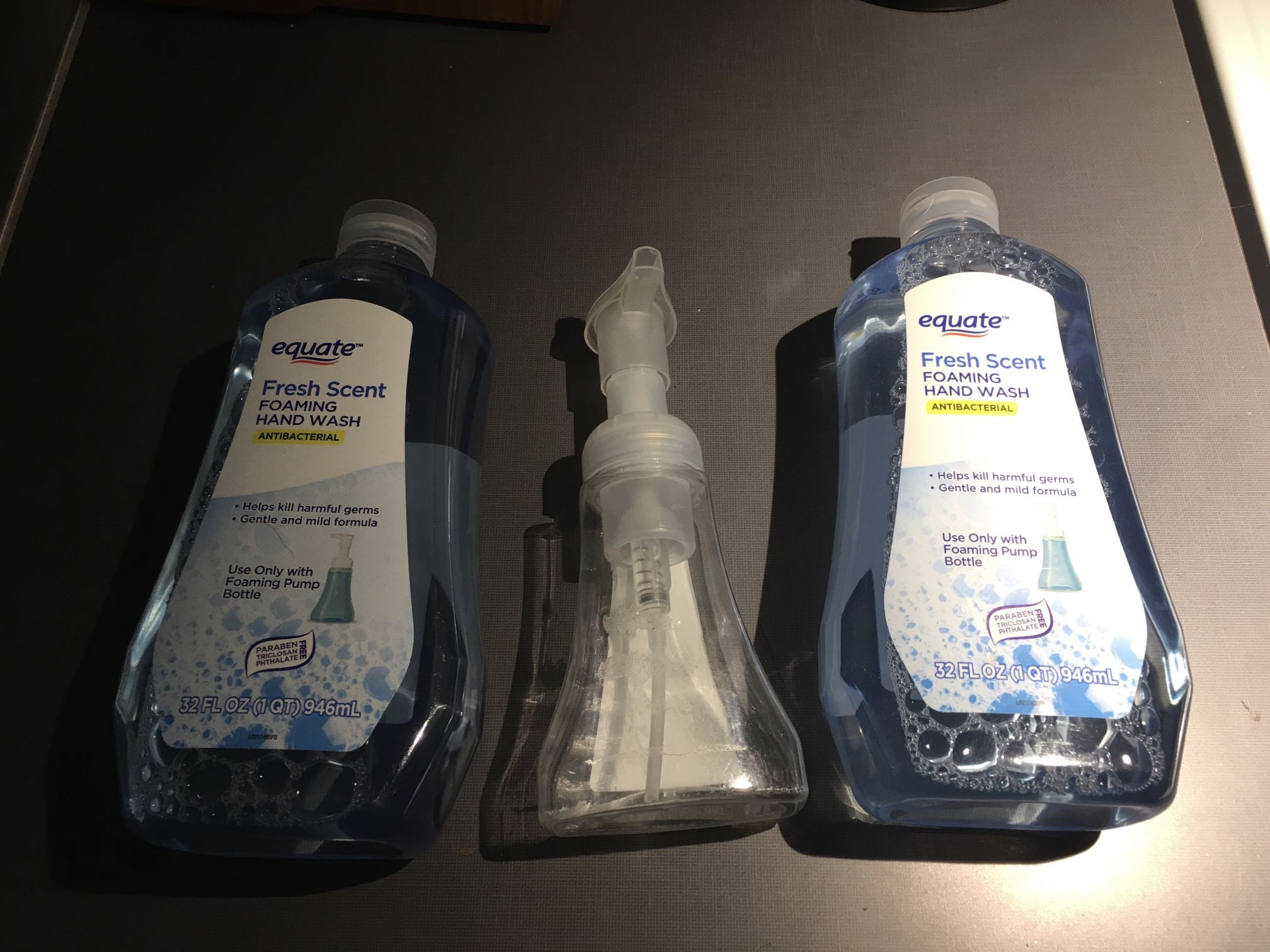 Two Pack Equate Foam Soap (w/ Foam Pump)