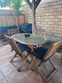 Teak Wood Table and Chairs