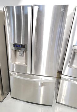 Kenmore 3-Door Stainless Steel Refrigerator

