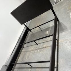 Free dark gray FULL sized upholstered bedframe requires box spring