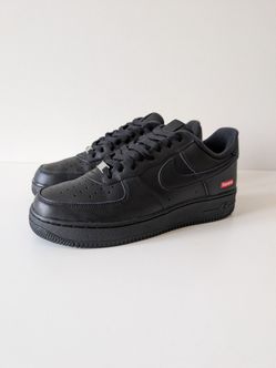 Nike Air Force 1 Low X Supreme Black AF1 CU9225-001 SIZE 9