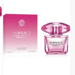 VERSACE BRIGHT CRYSTAL ABSOLU PARFUM PINK 3oz /90 ML Retail $160 Authentic Guaranteed