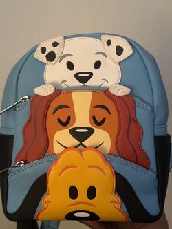 Disney Parks Dogs triple pocket Loungefly Set