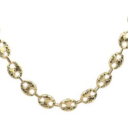 10k Yellow Gold Gucci Link Puffed Mariner Link 24” Chain Necklace GP3120278