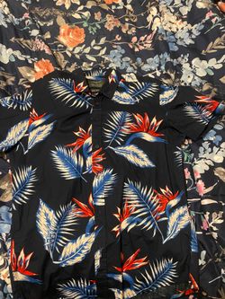 Multicolor short sleeve button up