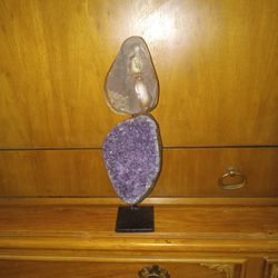 Amethyst And Other Geode Statue 