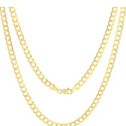 22" 10k Cuban Link Necklace 5mm