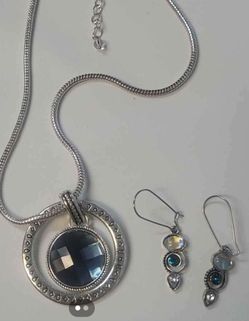 3 Piece Necklace And 2 Earrings