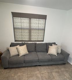 Large Sofa/Couch -2 Piece Straight Sectional -4 Seats