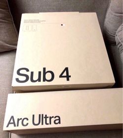 Brand New Sealed Includes Warranty!  Sonos Arc Ultra (black) + Sonos Sub4 (black)