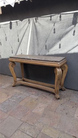 FREE Ornate Console Table with Dark Stone Top